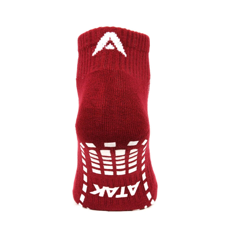 ATAK GRIPZLITE PRO QUARTER SOCKS MAROON