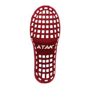 ATAK GRIPZLITE PRO QUARTER SOCKS MAROON