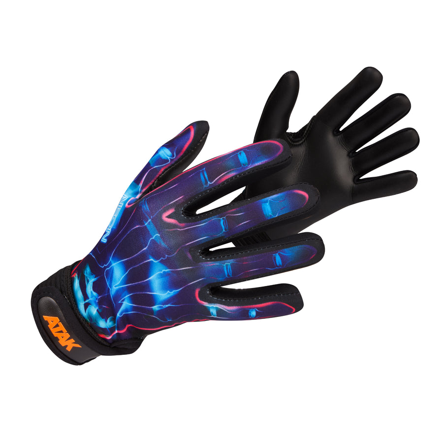 ATAK Neon Gaelic Grip Glove Blue