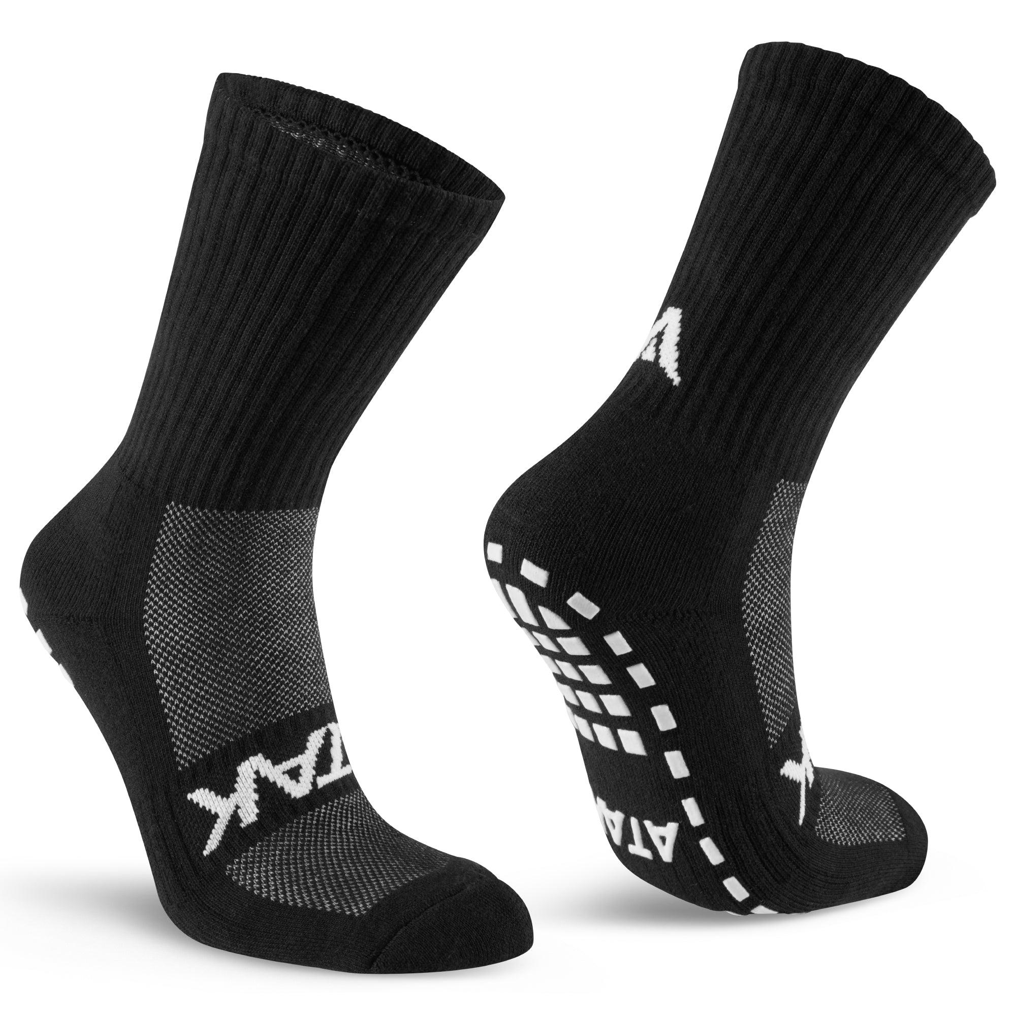 ATAK SHOX Mid-Leg Grip Socks Black – ATAK Sports GB