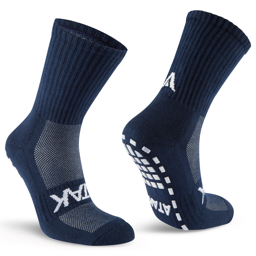 ATAK SHOX Mid-Leg Grip Socks Navy