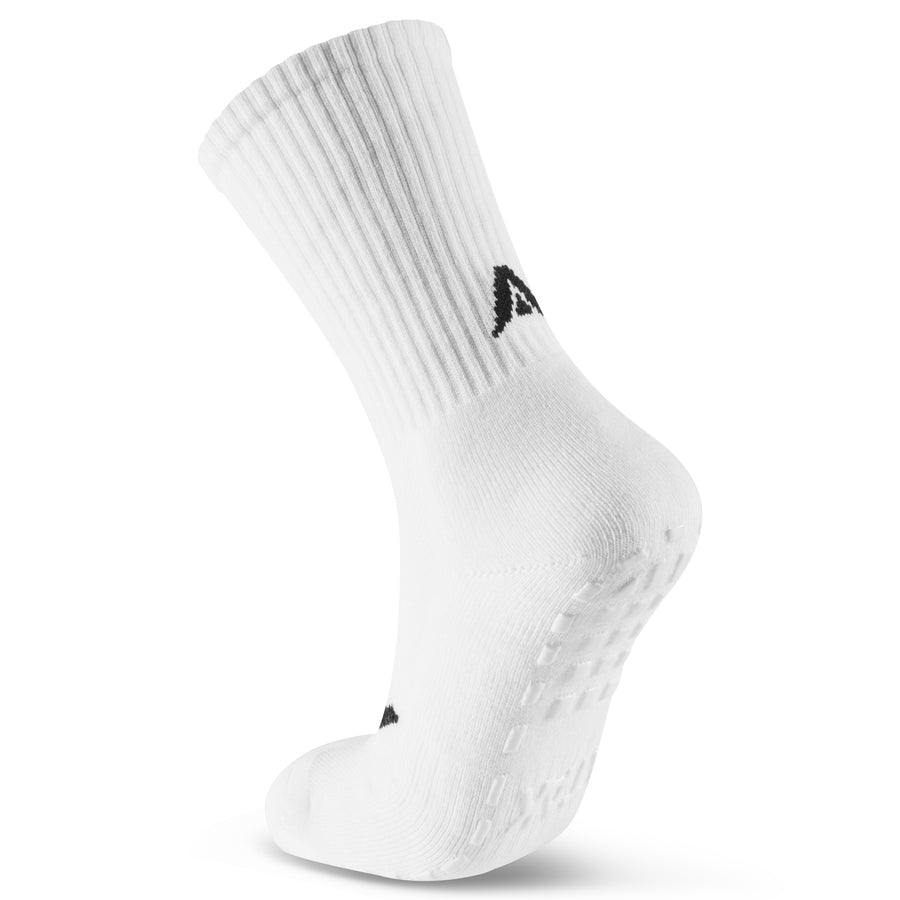 ATAK SHOX Mid-Leg Grip Socks White