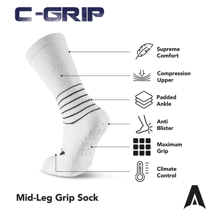 ATAK C-GRIP Socks White