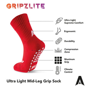 ATAK GRIPZLITE PRO SOCKS RED