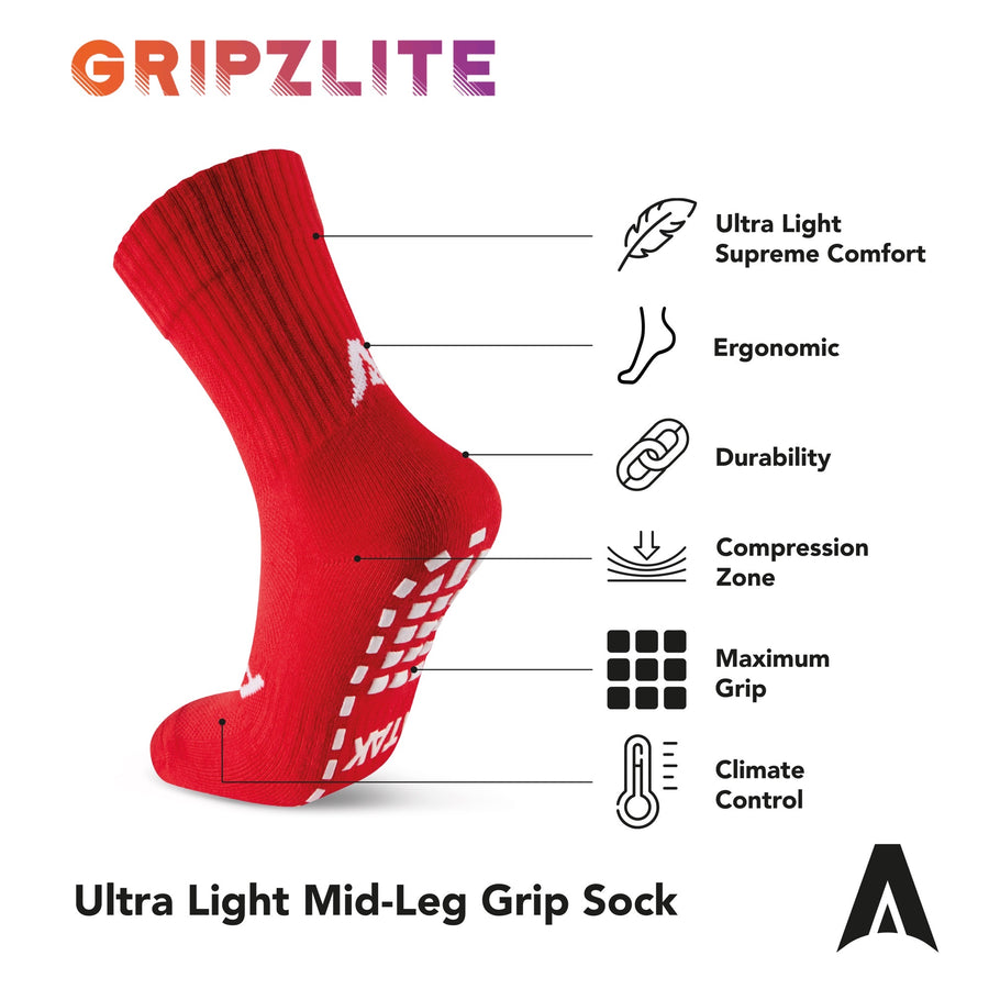 ATAK GRIPZLITE PRO SOCKS RED