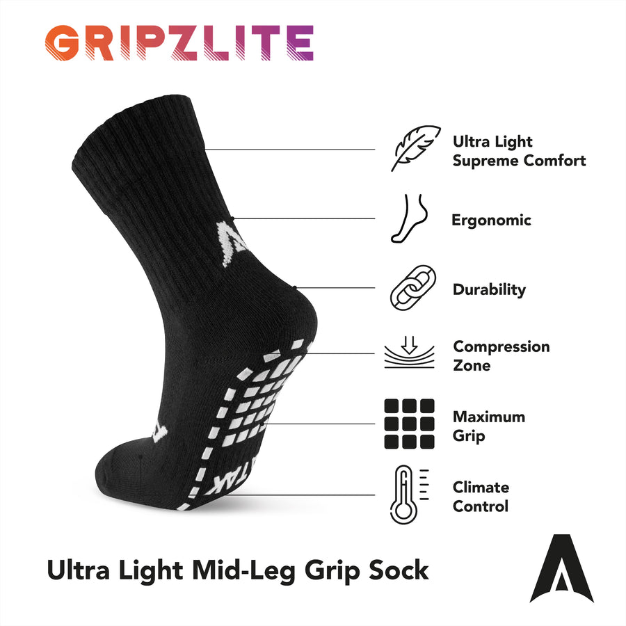 ATAK GRIPZLITE PRO SOCKS BLACK