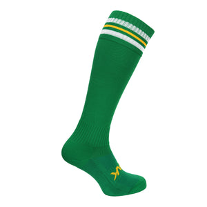 ATAK 3 Bar Sports Socks Green/White/Gold
