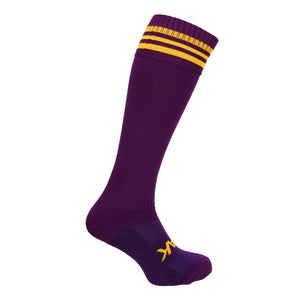 ATAK 3 Bar Sports Socks Purple/Gold