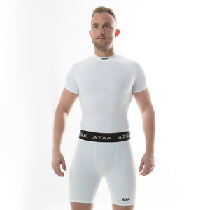 ATAK Compression Short Sleeve Unisex Shirt White