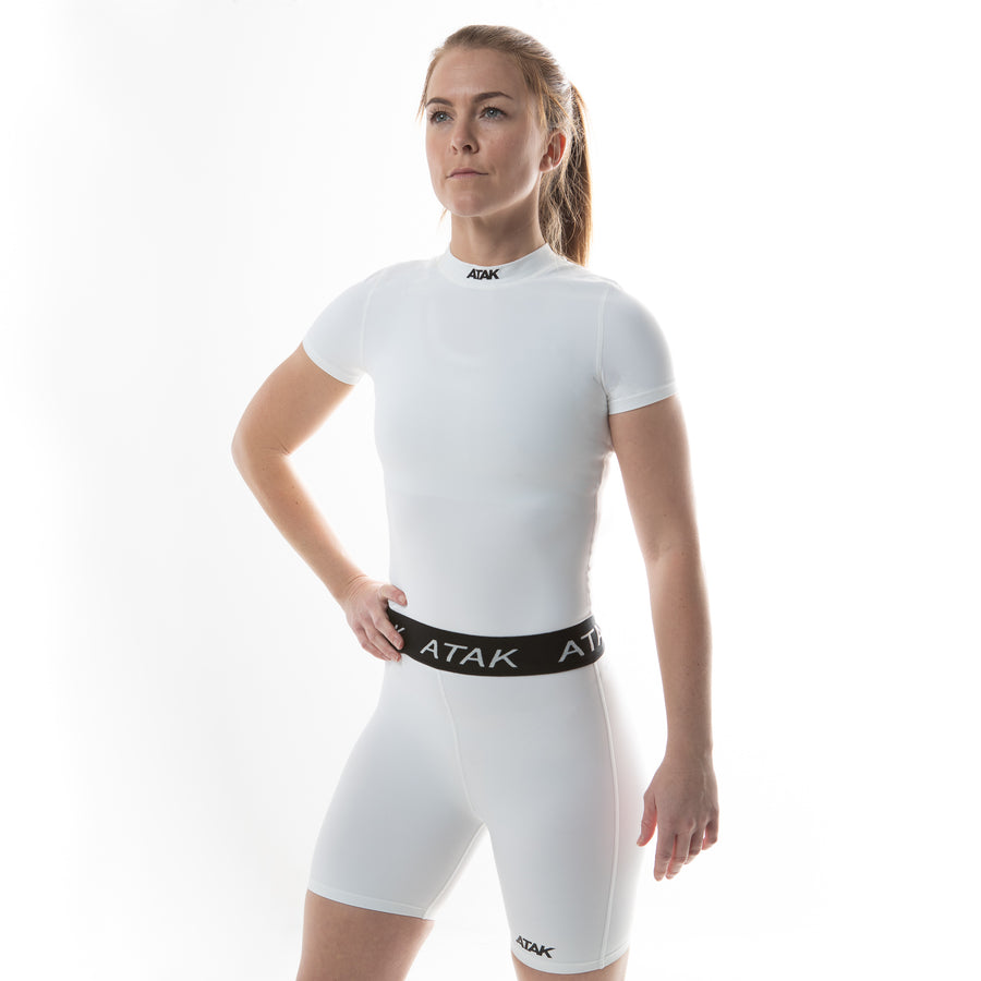 ATAK Compression Short Sleeve Unisex Shirt White