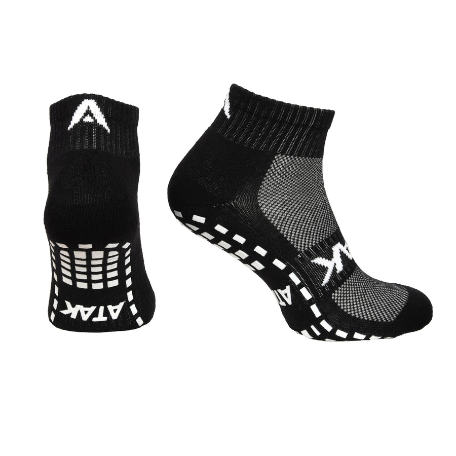 ATAK GRIPZLITE PRO QUARTER SOCKS BLACK