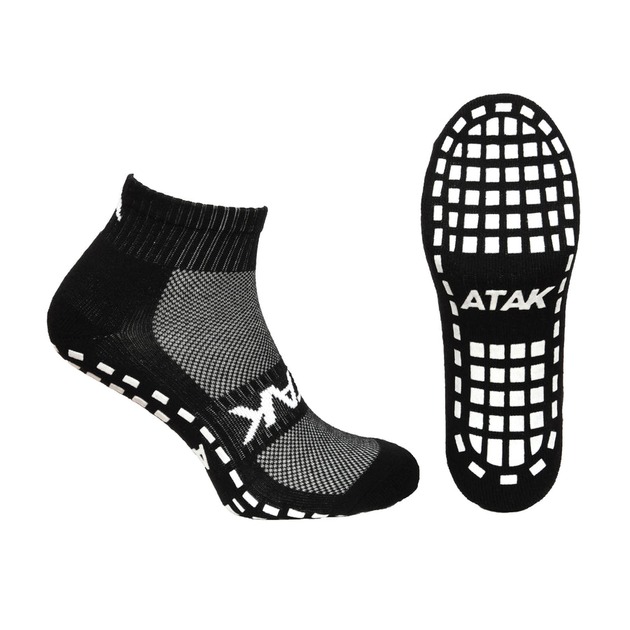 ATAK GRIPZLITE PRO QUARTER SOCKS BLACK