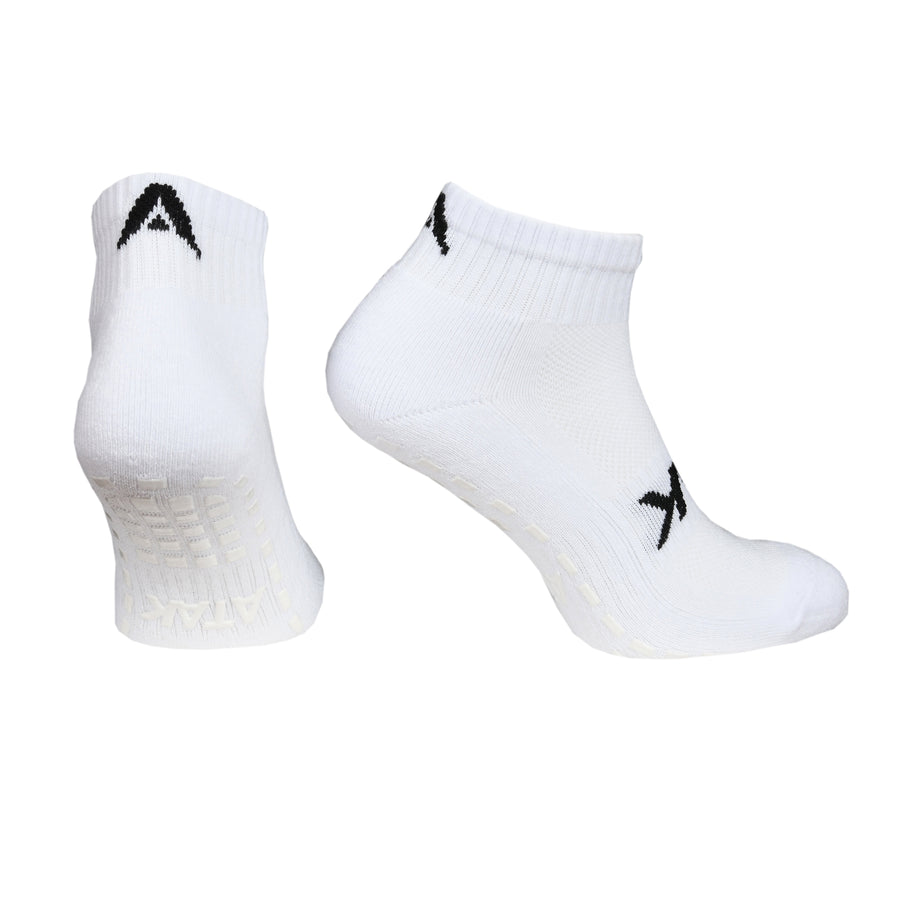 ATAK GRIPZLITE PRO QUARTER SOCKS WHITE