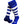 Load image into Gallery viewer, ATAK Hoops Socks Royal Blue/White
