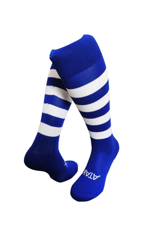 ATAK Hoops Socks Royal Blue/White