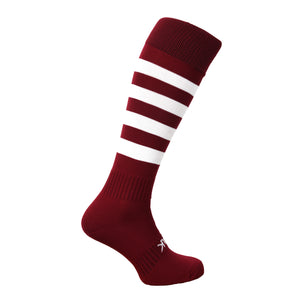 ATAK Hoops Socks Maroon/White