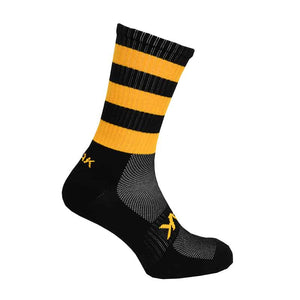 Black and shop yellow sports socks