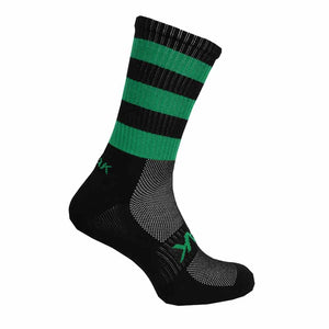 ATAK SHOX MID-LEG SPORTS SOCK BLACK/GREEN