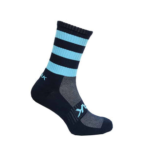 ATAK SHOX MID-LEG SPORTS SOCK NAVY/SKY