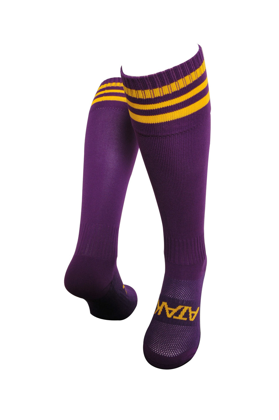 ATAK 3 Bar Sports Socks Purple/Gold