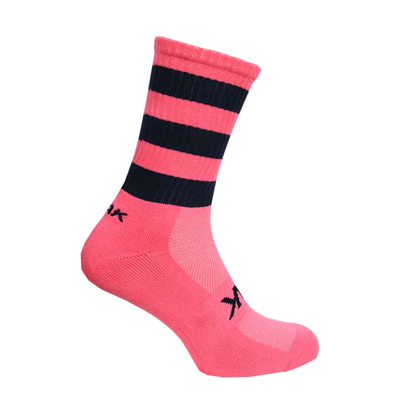 ATAK SHOX MID-LEG SPORTS SOCK PINK/NAVY