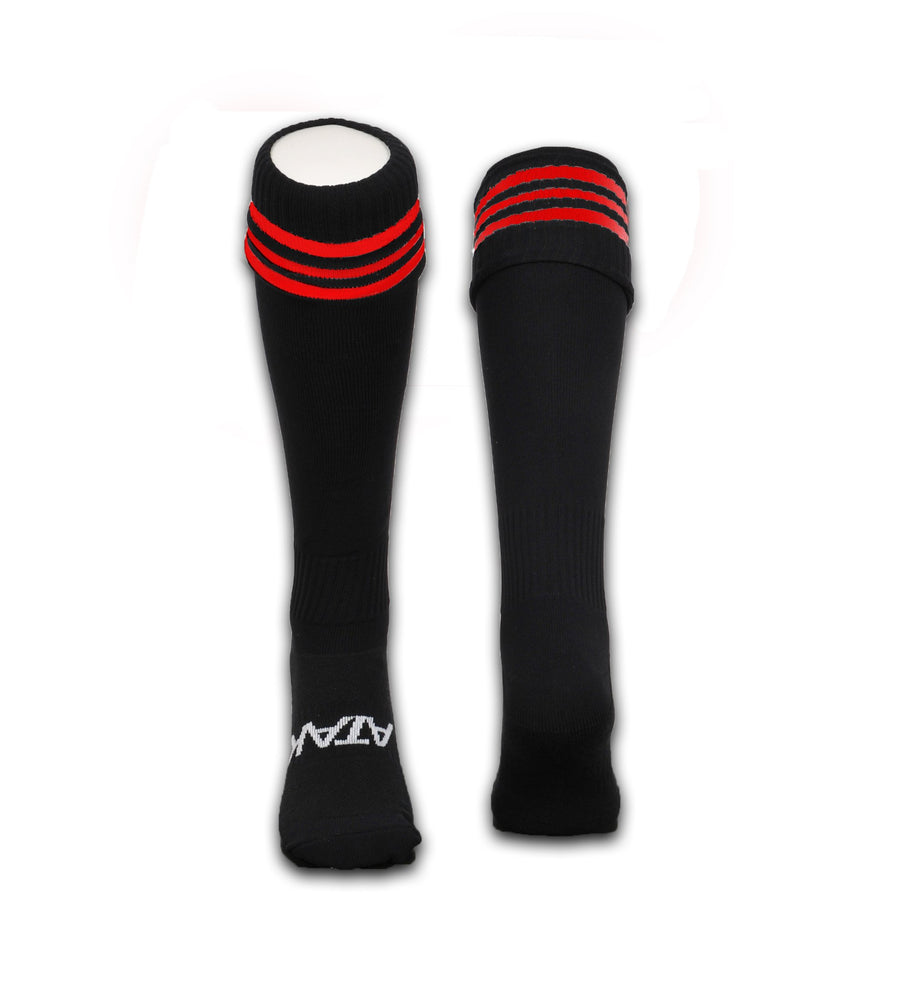 ATAK 3 Bar Sports Socks Black/Red