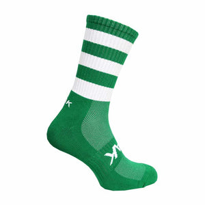 ATAK SHOX MID-LEG SPORTS SOCK GREEN/WHITE