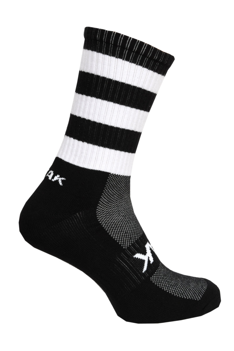 ATAK SHOX MID-LEG SPORTS SOCK BLACK/WHITE